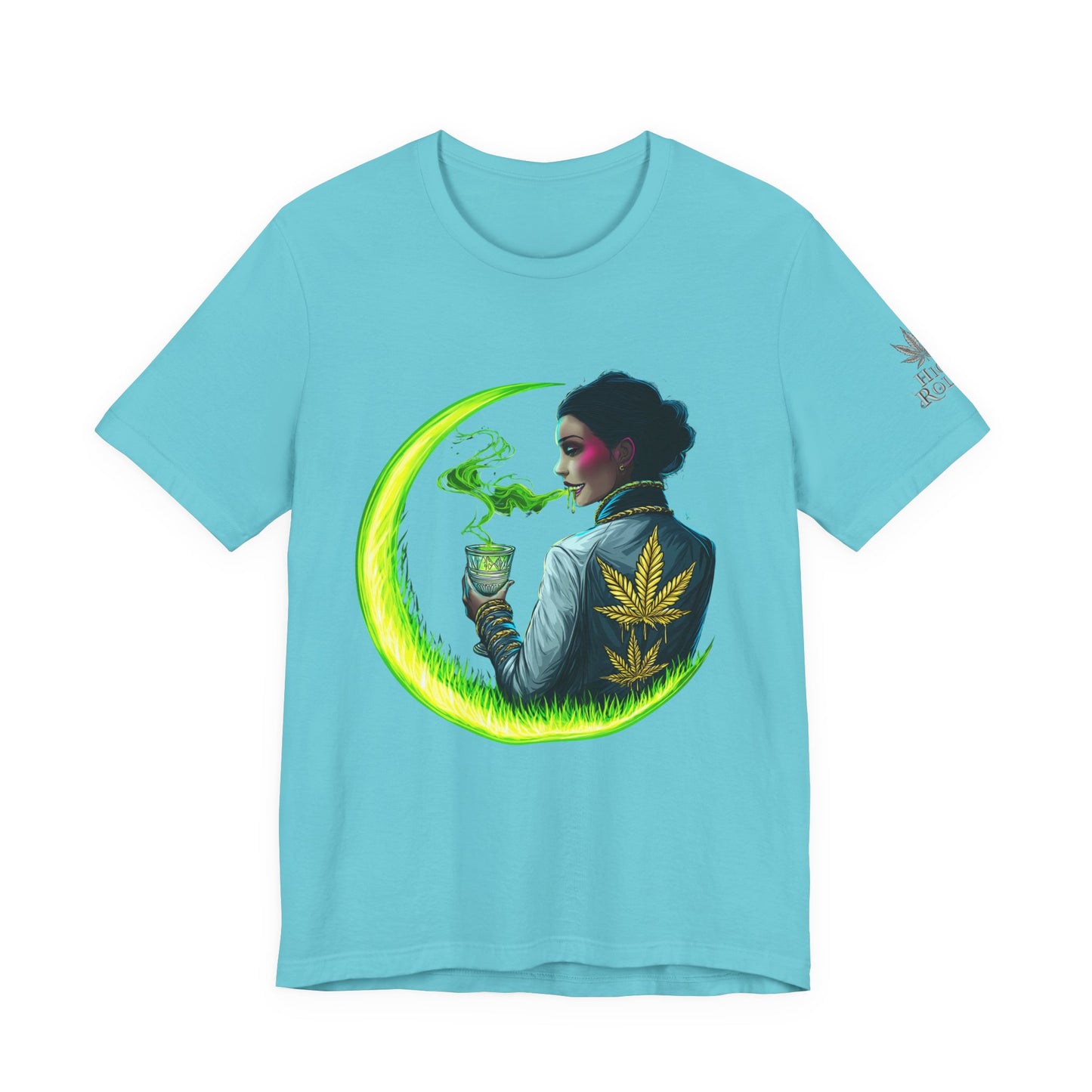 Cannabis Queen Commander T-Shirt - Premium Afrofuturistic 420 Lifestyle Apparel"