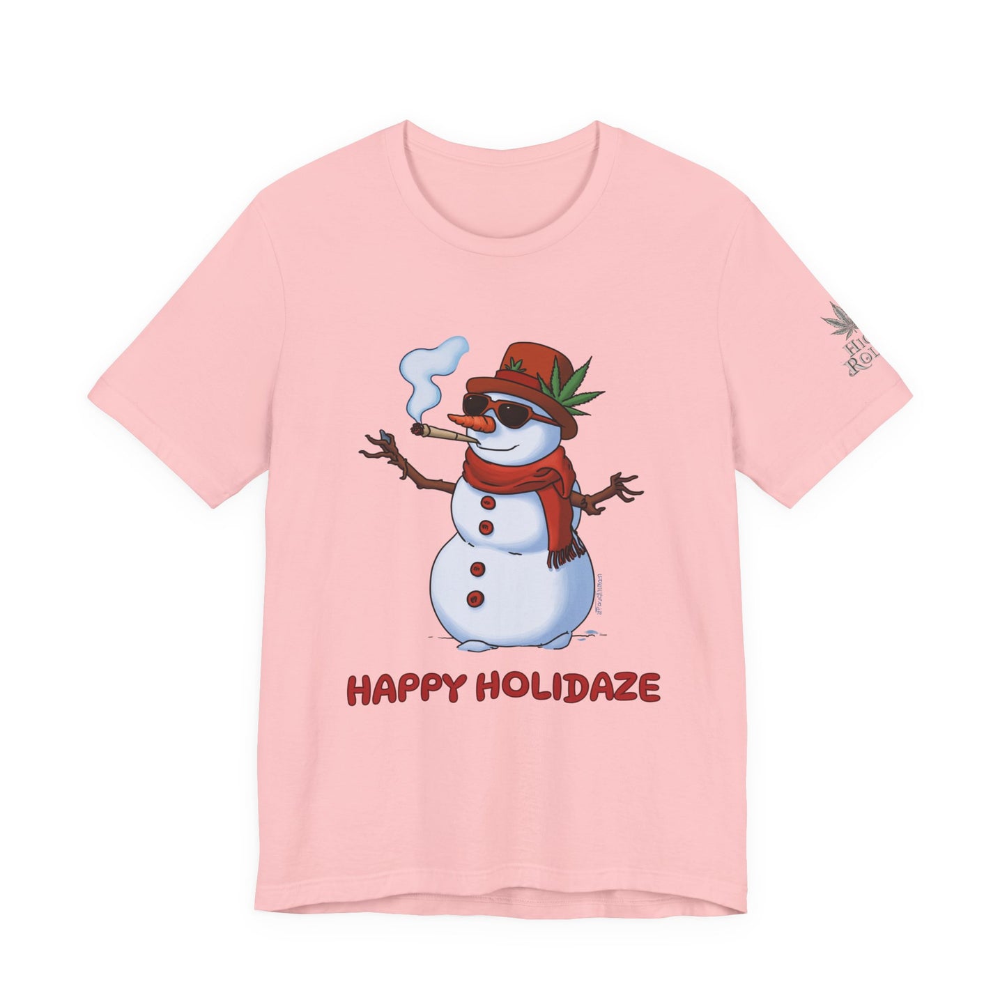 Happy Holidaze Premium Cannabis Christmas T-Shirt
