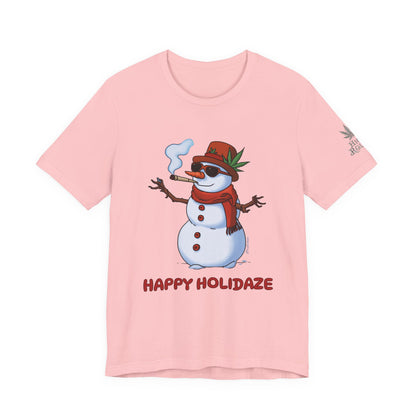 Happy Holidaze Premium Cannabis Christmas T-Shirt