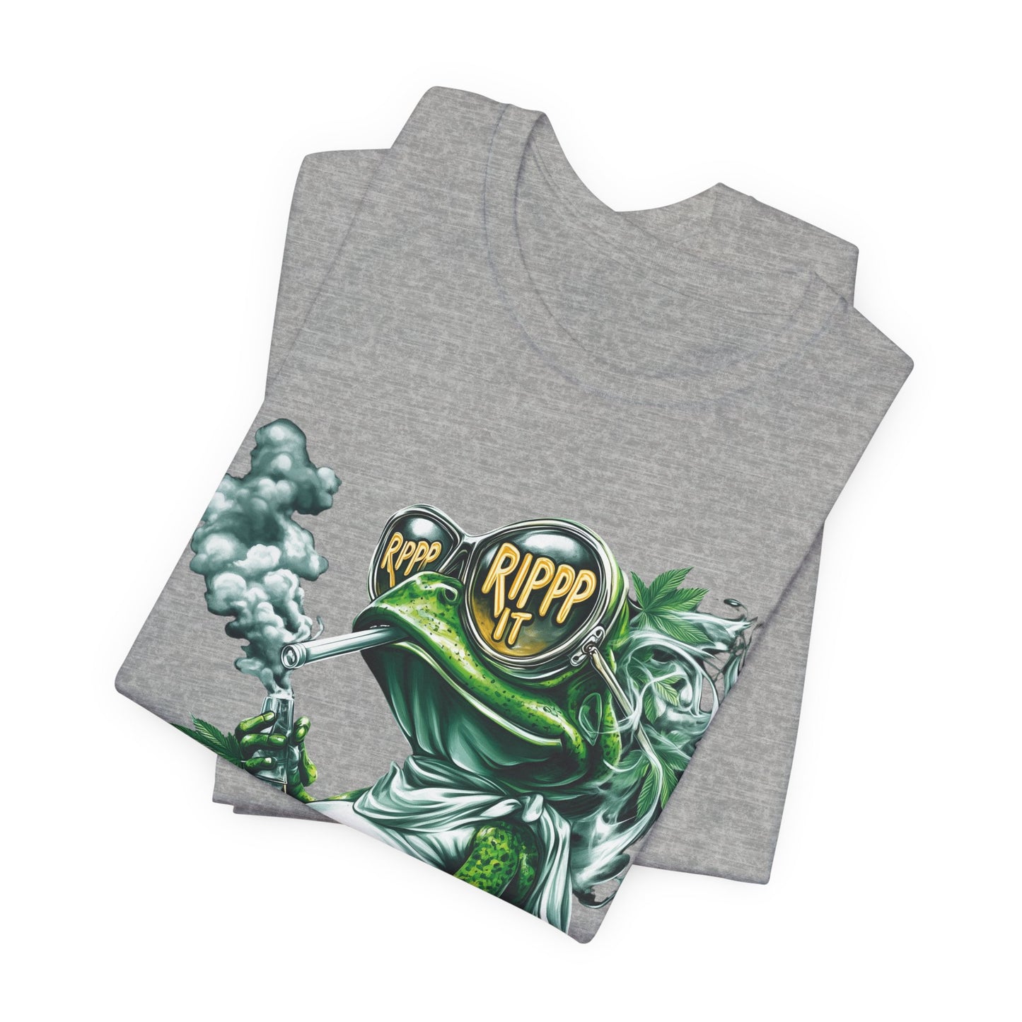 RIPPP IT Cosmic Frog Tee - Premium Airlume Cotton Cannabis Culture Streetwear