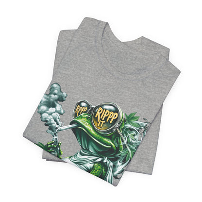 RIPPP IT Cosmic Frog Tee - Premium Airlume Cotton Cannabis Culture Streetwear
