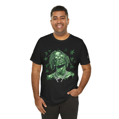 Elevated Vision Green Dream Tee - Premium Airlume Cotton Cannabis Culture Art