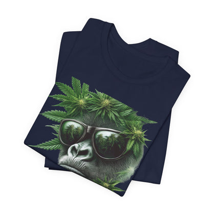 Gorilla Glue Elite Tee - Premium Airlume Cotton Cannabis Strain Culture Black Shirt