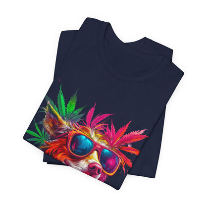 PSYCHEDELIC CANNABIS DOG™ | PREMIUM TRIPPY ART TEE