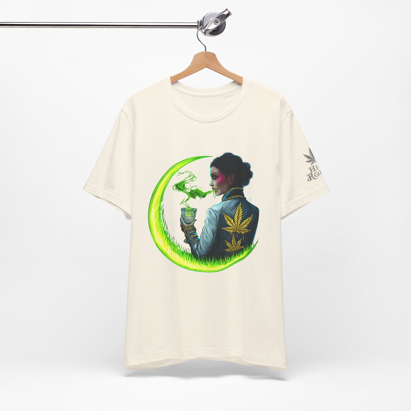 Cannabis Queen Commander T-Shirt - Premium Afrofuturistic 420 Lifestyle Apparel"