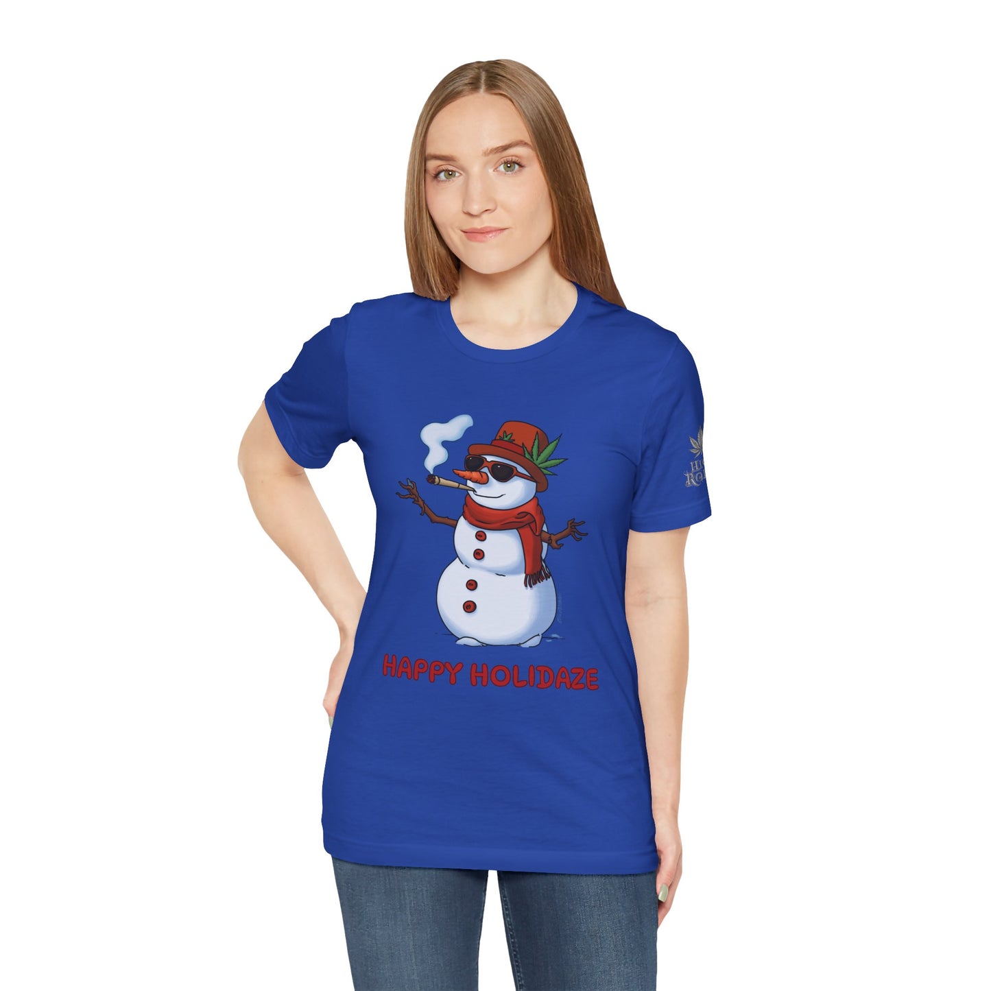Happy Holidaze Premium Cannabis Christmas T-Shirt