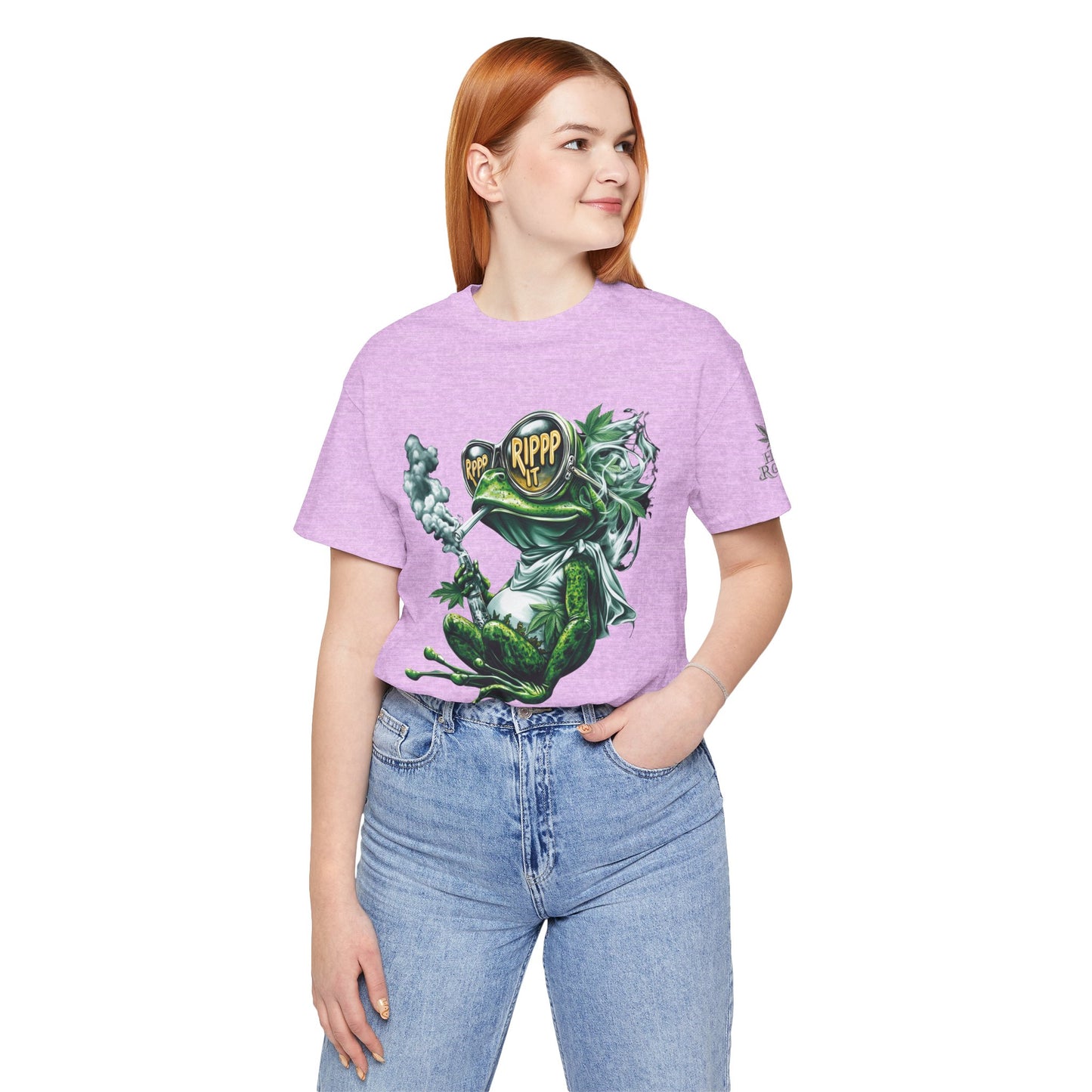 RIPPP IT Cosmic Frog Tee - Premium Airlume Cotton Cannabis Culture Streetwear