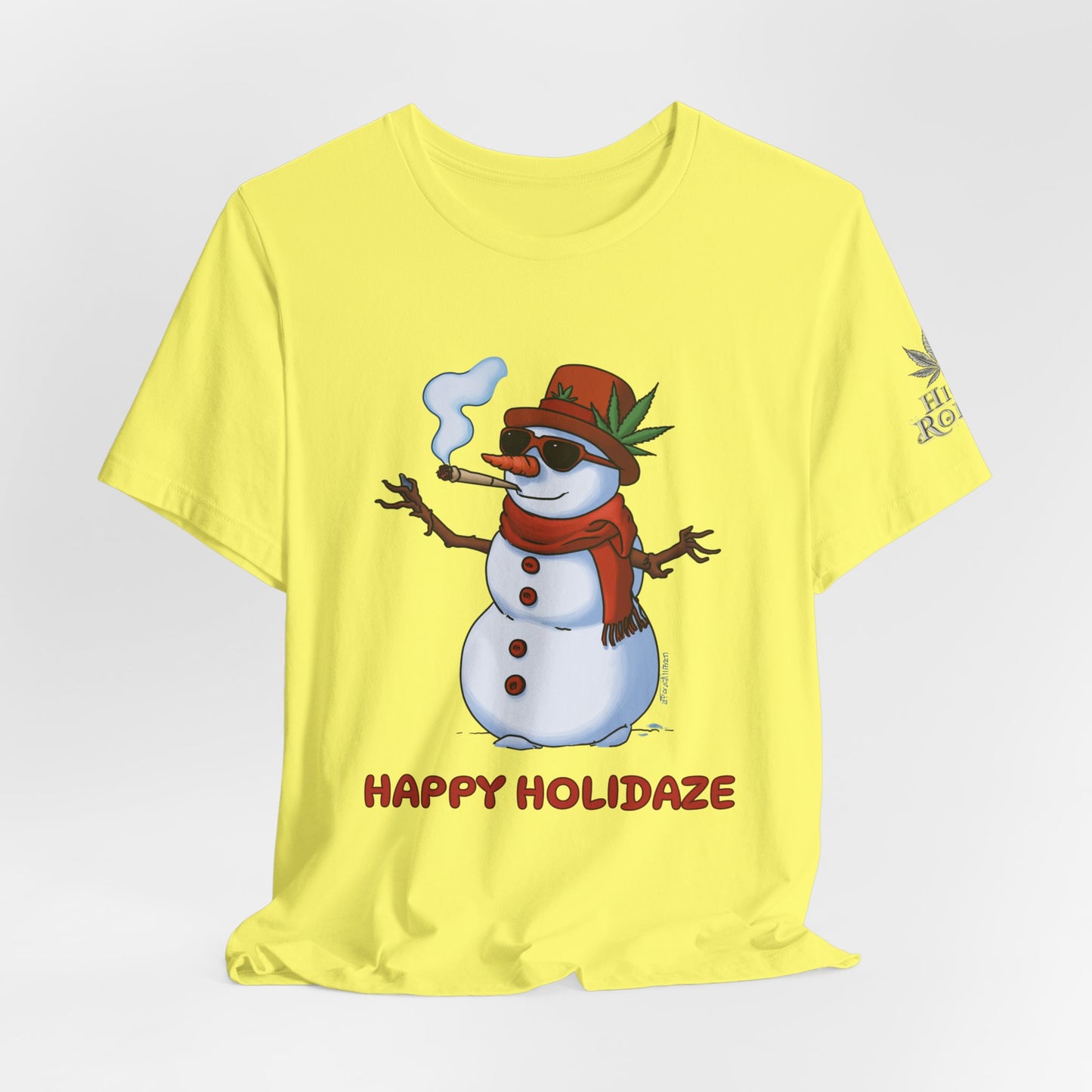 Happy Holidaze Premium Cannabis Christmas T-Shirt