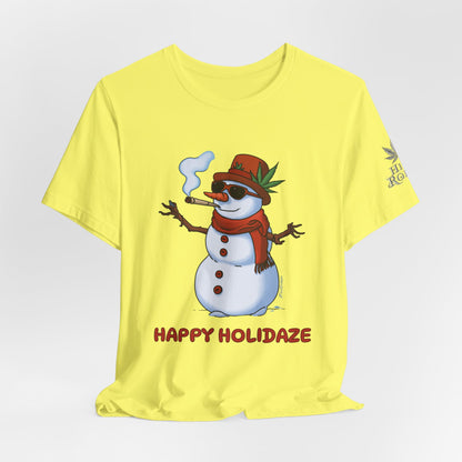 Happy Holidaze Premium Cannabis Christmas T-Shirt