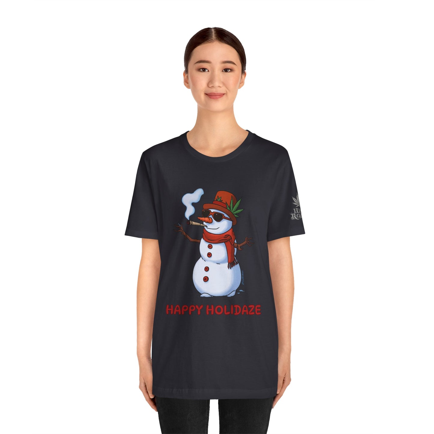 Happy Holidaze Premium Cannabis Christmas T-Shirt