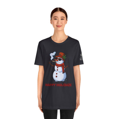 Happy Holidaze Premium Cannabis Christmas T-Shirt