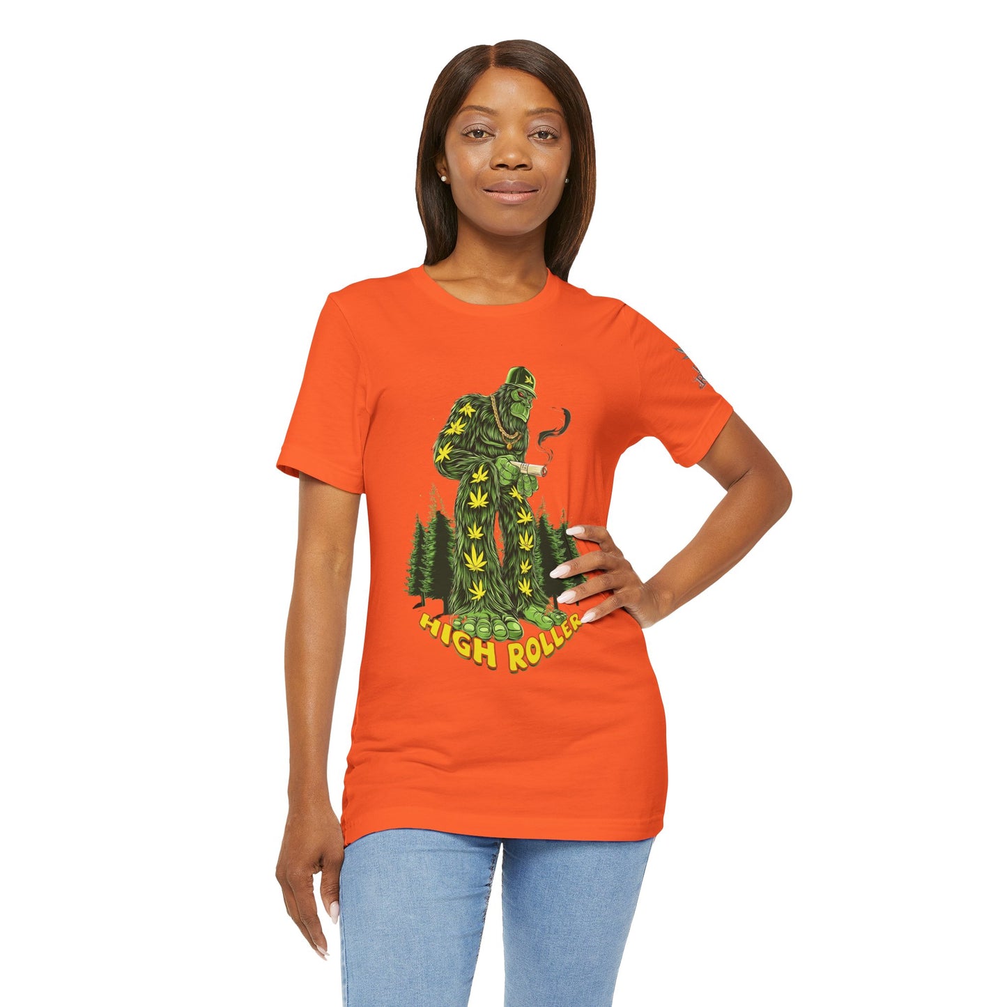 Cannabis Sasquatch Forest King T-Shirt - Premium Bigfoot 420 Lifestyle Apparel"