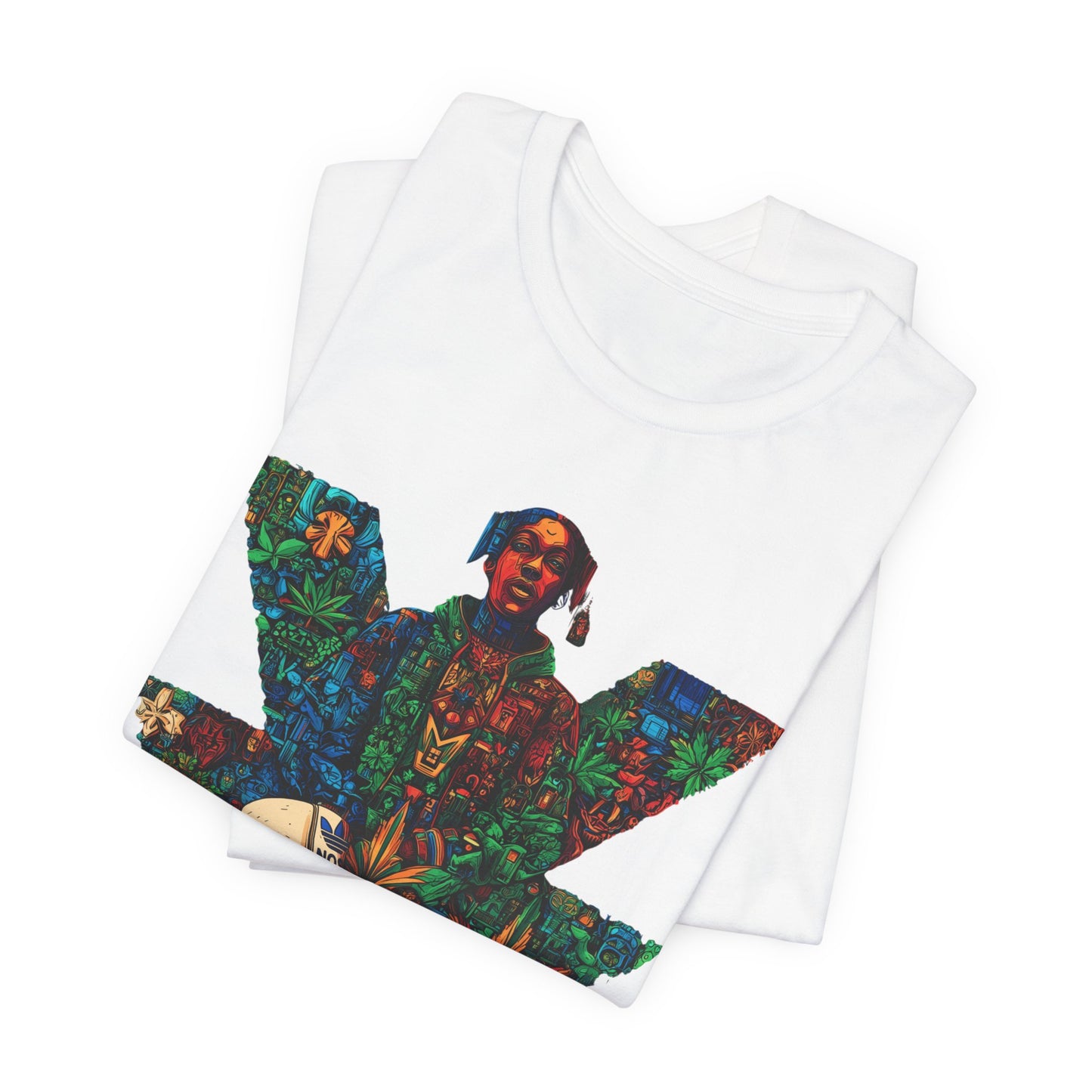 High Roller Trefoil Cannabis Sneaker T-Shirt - Premium 420 Hip-Hop Sneakerhead Street Culture Botanical Art Apparel