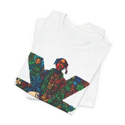 High Roller Trefoil Cannabis Sneaker T-Shirt - Premium 420 Hip-Hop Sneakerhead Street Culture Botanical Art Apparel