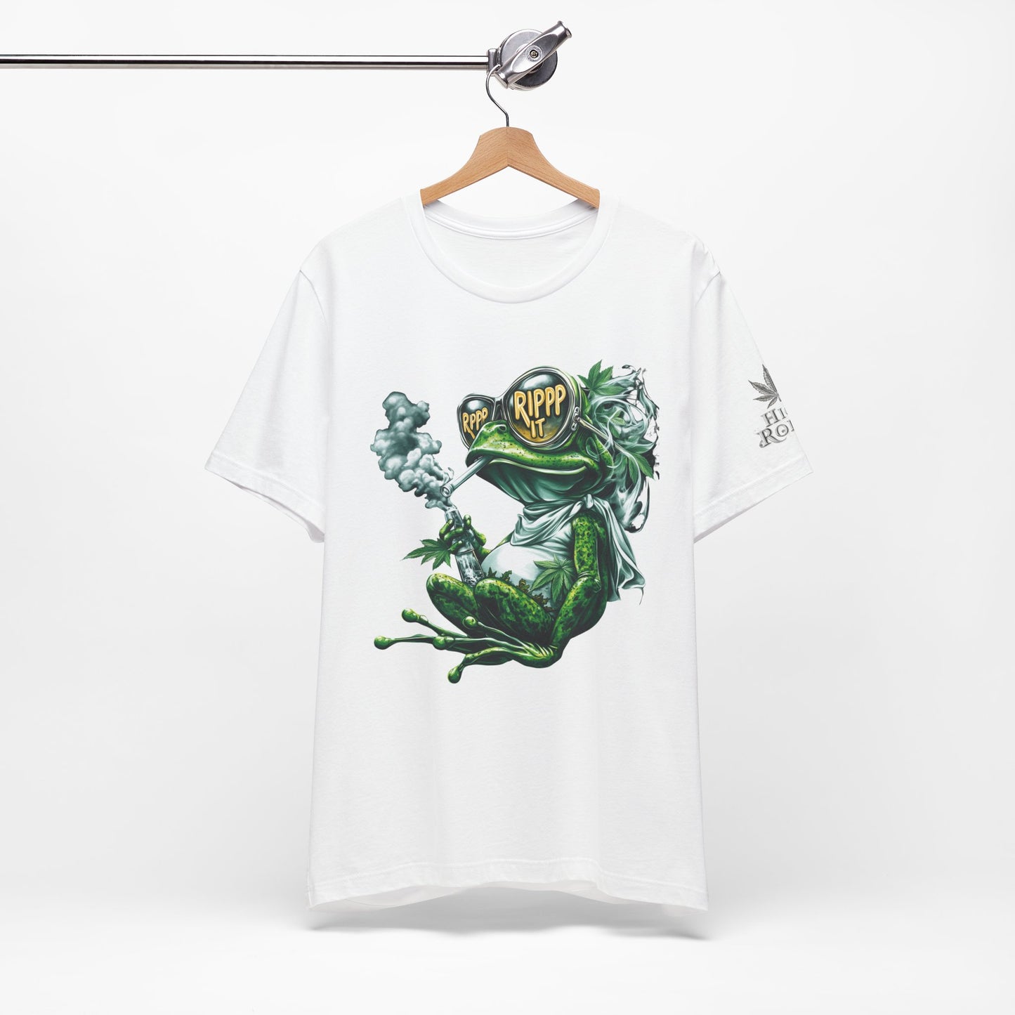RIPPP IT Cosmic Frog Tee - Premium Airlume Cotton Cannabis Culture Streetwear