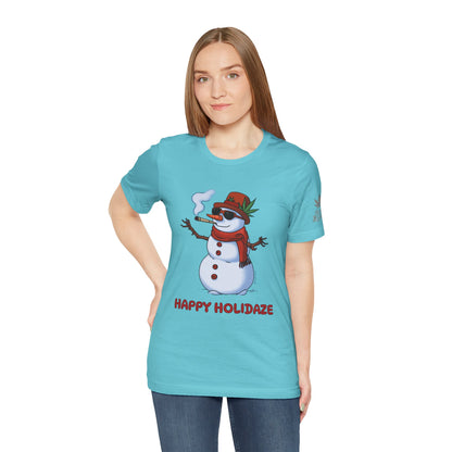 Happy Holidaze Premium Cannabis Christmas T-Shirt