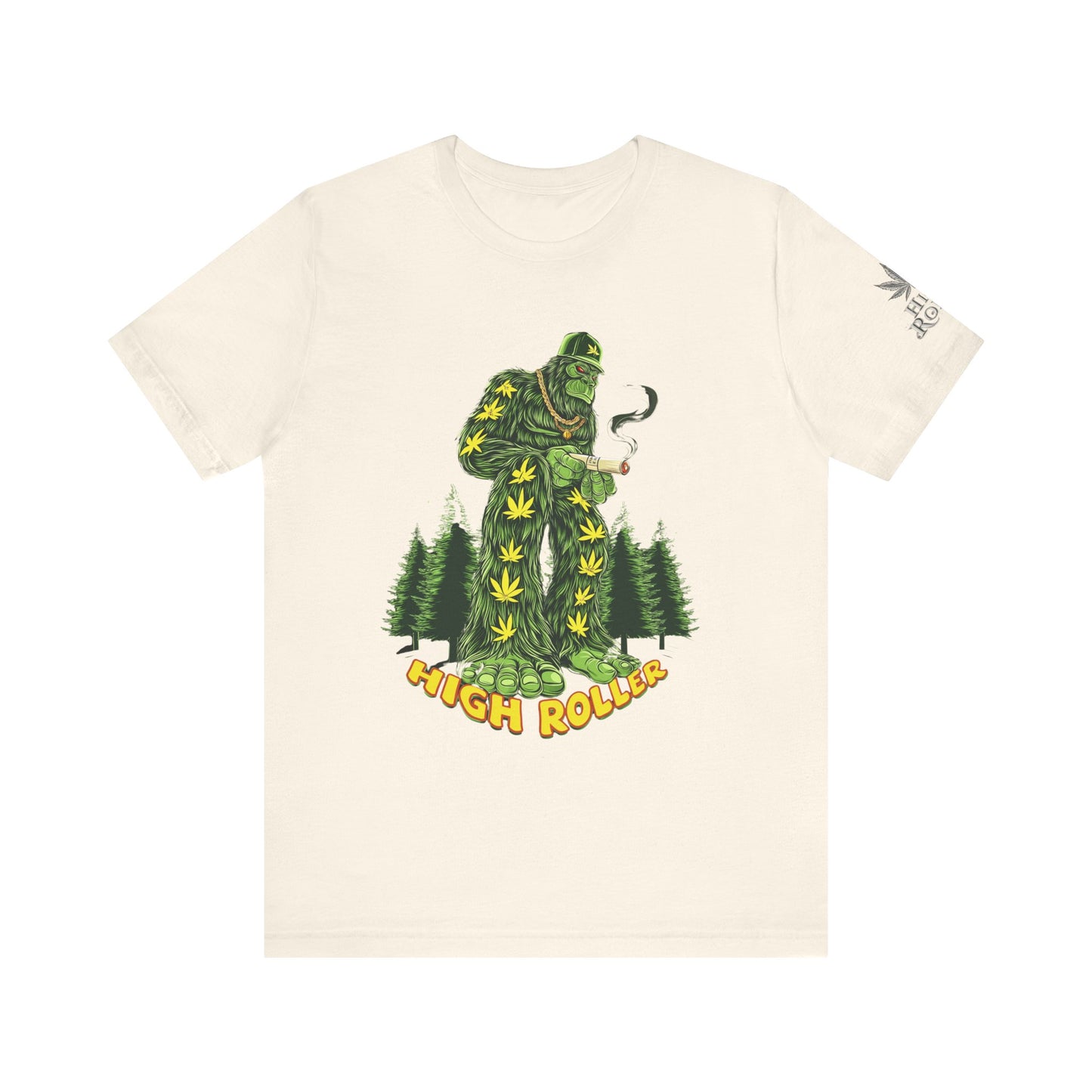 Cannabis Sasquatch Forest King T-Shirt - Premium Bigfoot 420 Lifestyle Apparel"