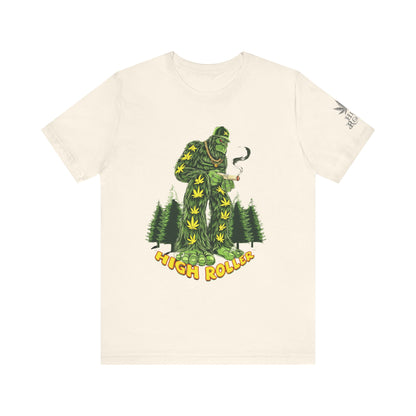 Cannabis Sasquatch Forest King T-Shirt - Premium Bigfoot 420 Lifestyle Apparel"