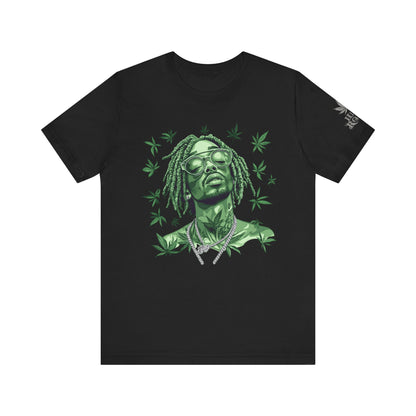 Elevated Vision Green Dream Tee - Premium Airlume Cotton Cannabis Culture Art
