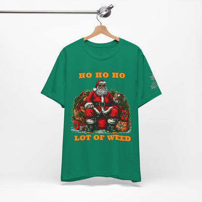 Ho Ho Ho Lot Of Weed Premium Cannabis Christmas T-Shirt