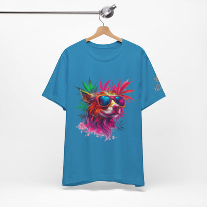 PSYCHEDELIC CANNABIS DOG™ | PREMIUM TRIPPY ART TEE