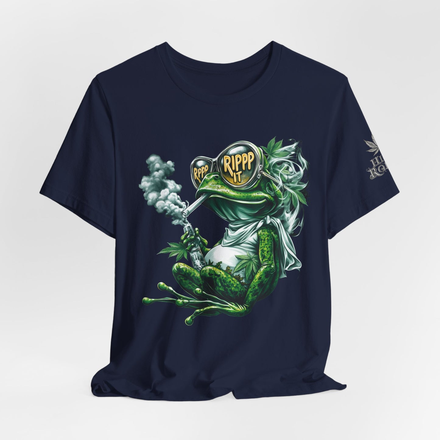RIPPP IT Cosmic Frog Tee - Premium Airlume Cotton Cannabis Culture Streetwear