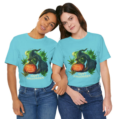 Cannabis Witch's Brew Halloween T-Shirt - Premium Spooky 420 Black Edition Apparel"