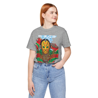 Horror Icon HIGH ROLLER T-Shirt - Premium Cannabis Slasher Culture Apparel"