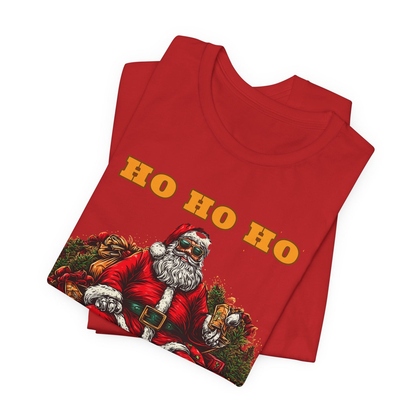 Ho Ho Ho Lot Of Weed Premium Cannabis Christmas T-Shirt