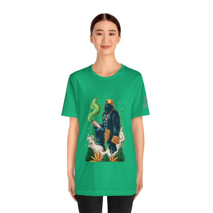 Bigfoot Cannabis Scholar T-Shirt - Premium Sasquatch 420 Lifestyle Apparel