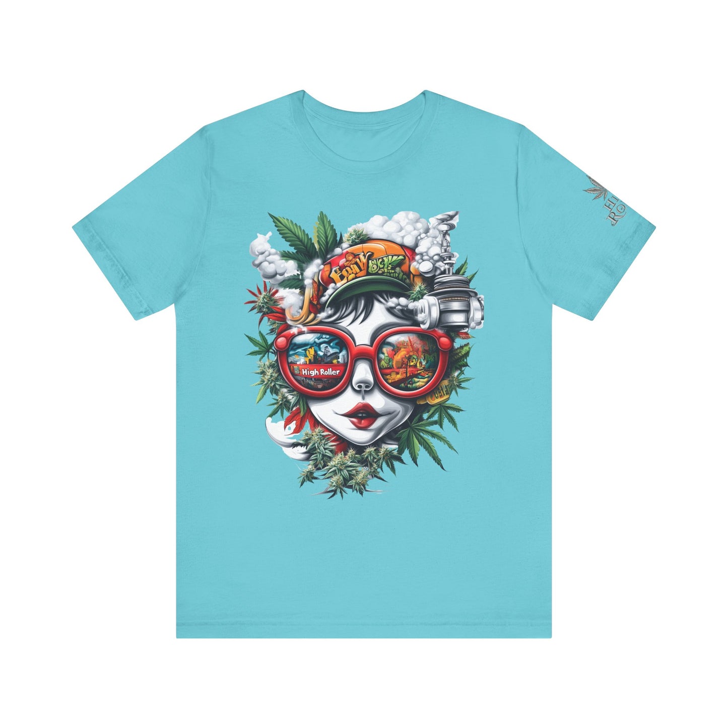 Vision Quest T-Shirt - Premium Airlume Cotton Cannabis Goddess Psychedelic Art Tee