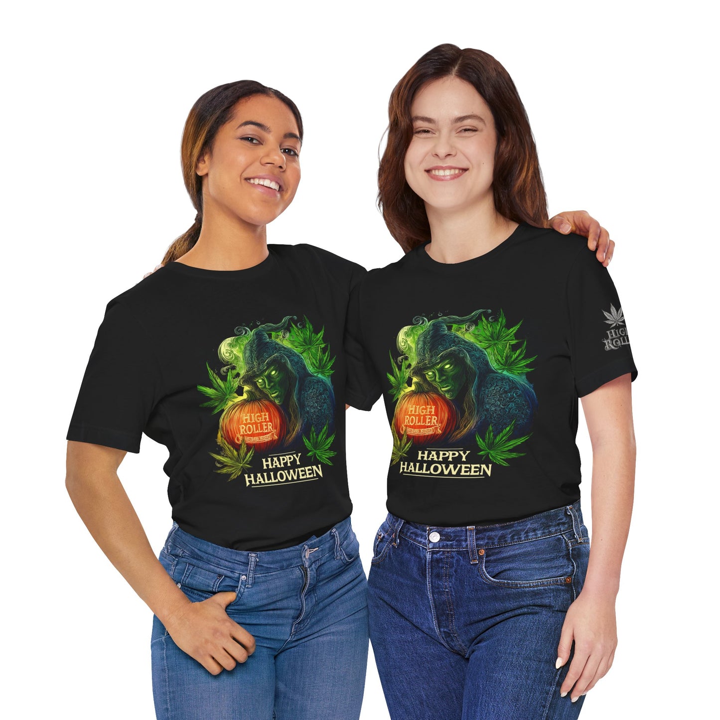 Cannabis Witch's Brew Halloween T-Shirt - Premium Spooky 420 Black Edition Apparel"