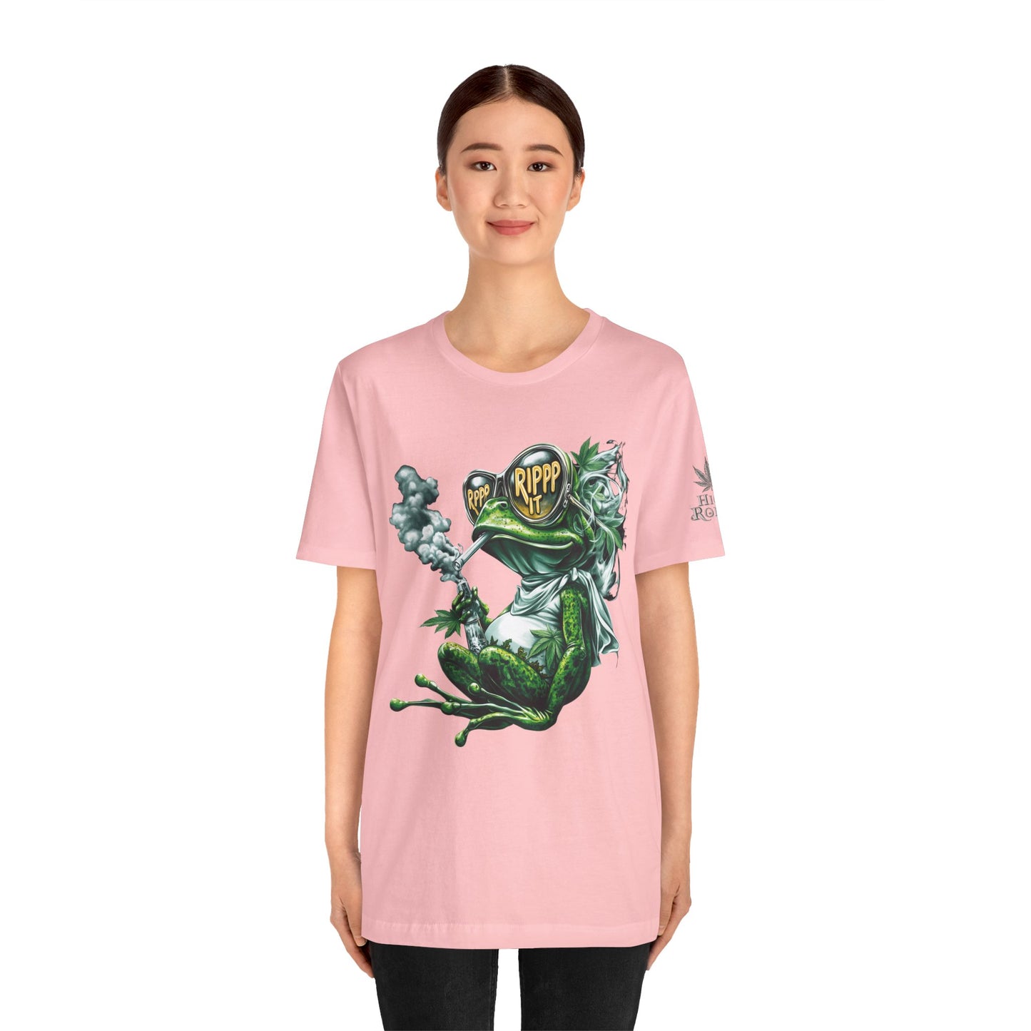 RIPPP IT Cosmic Frog Tee - Premium Airlume Cotton Cannabis Culture Streetwear