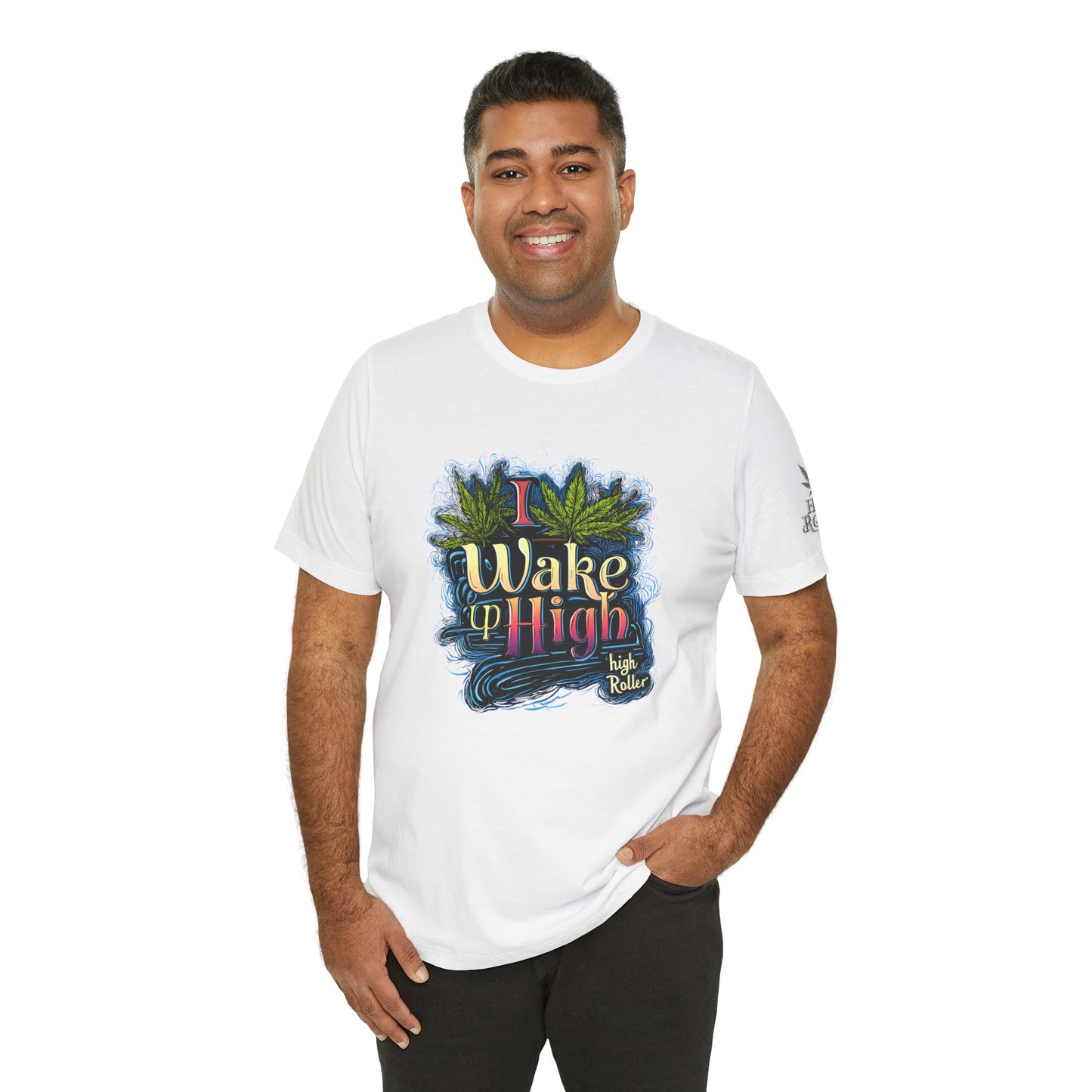 Wake Up High™ | Premium Cannabis Art Tee - Limited Edition | High Roller