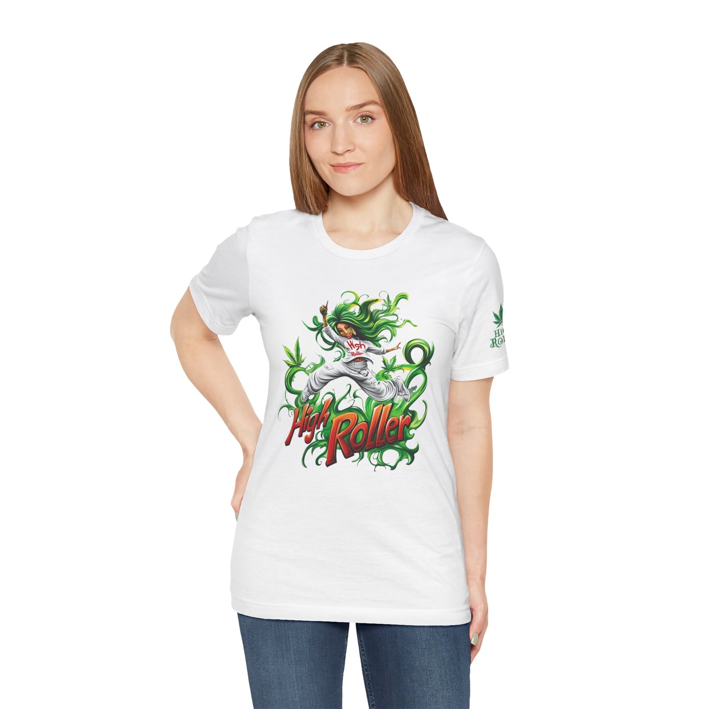 HIGH ROLLER CANNABIS GODDESS™ | PREMIUM MYSTICAL ART TEE