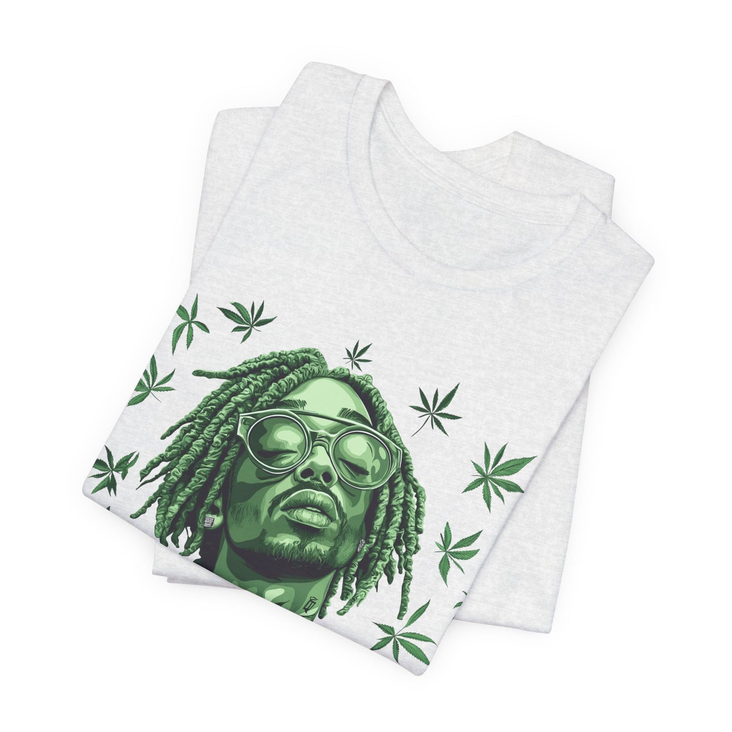Elevated Vision Green Dream Tee - Premium Airlume Cotton Cannabis Culture Art