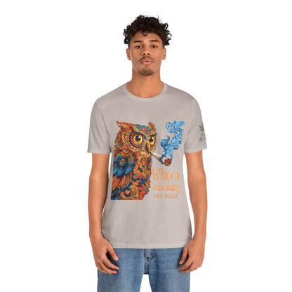 Whoos Smoking Owl Tee - Wise Cannabis Art Design | High Roller