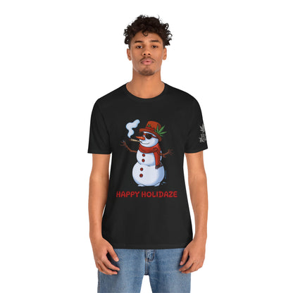 Happy Holidaze Premium Cannabis Christmas T-Shirt