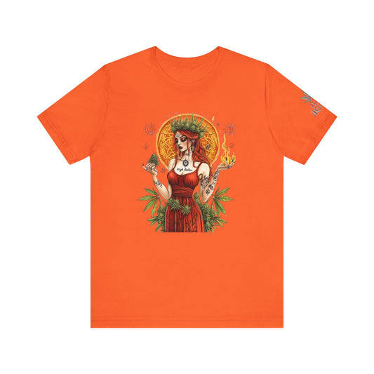 HIGH ROLLER SACRED CANNABIS PRIESTESS T-SHIRT