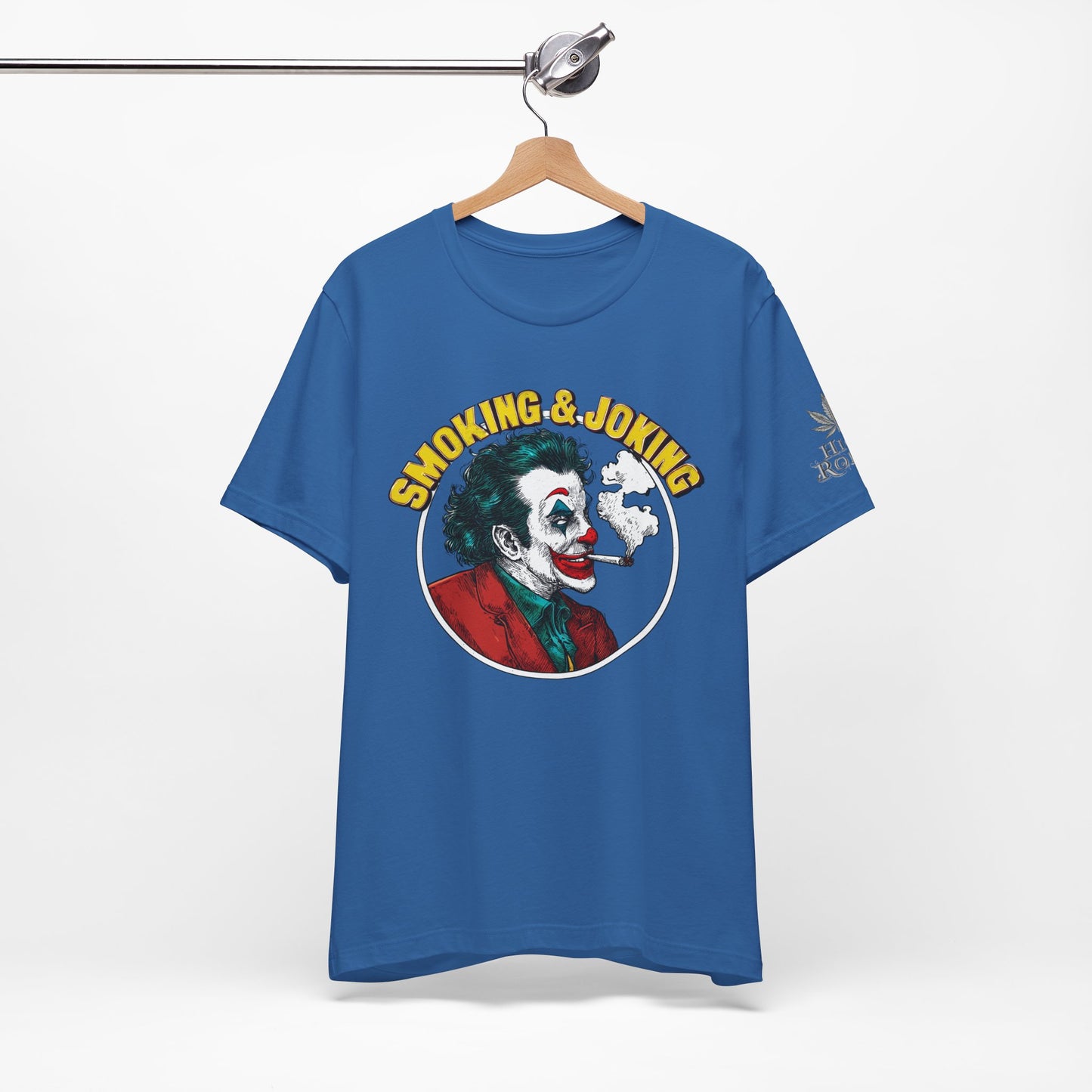 Smoking & Joking T-Shirt - Premium Airlume Cotton Cannabis Villain Pop Art Tee