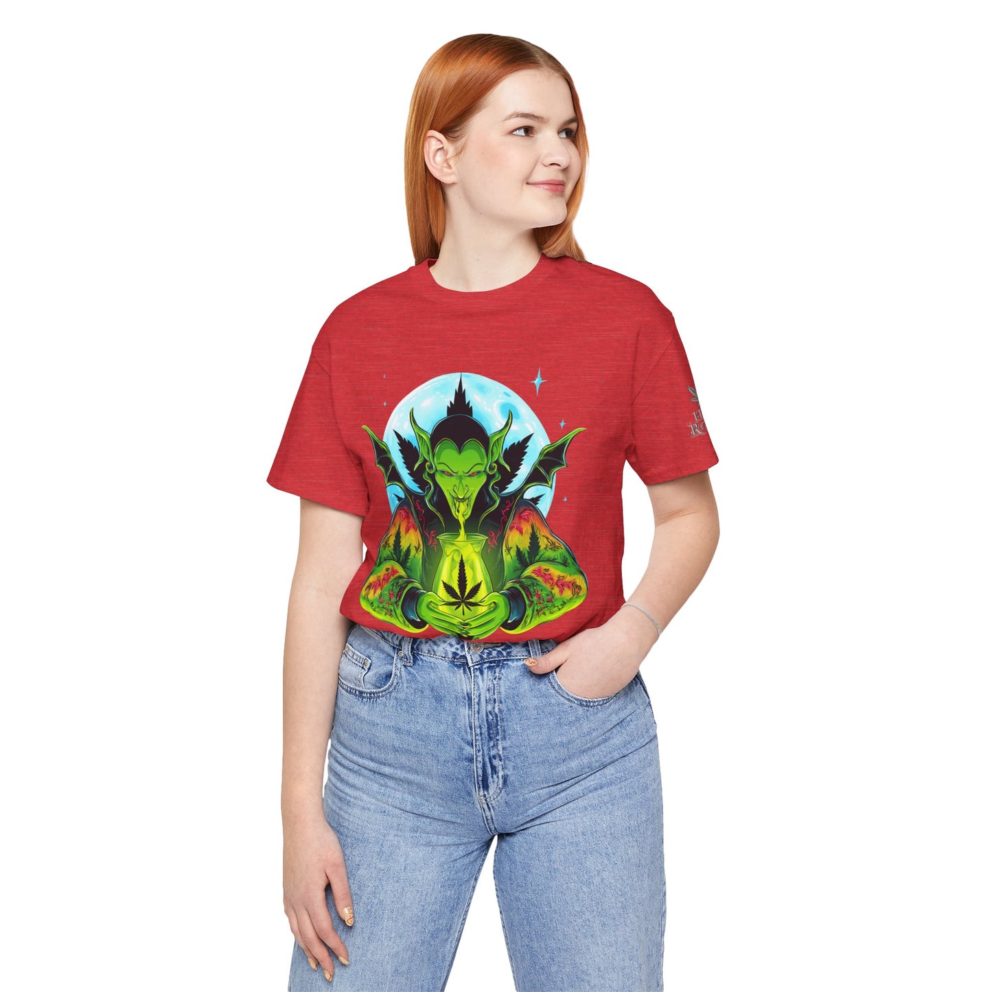 Mystic Dragon Guardian Cannabis Meditation T-Shirt - Premium Psychedelic 420 Apparel