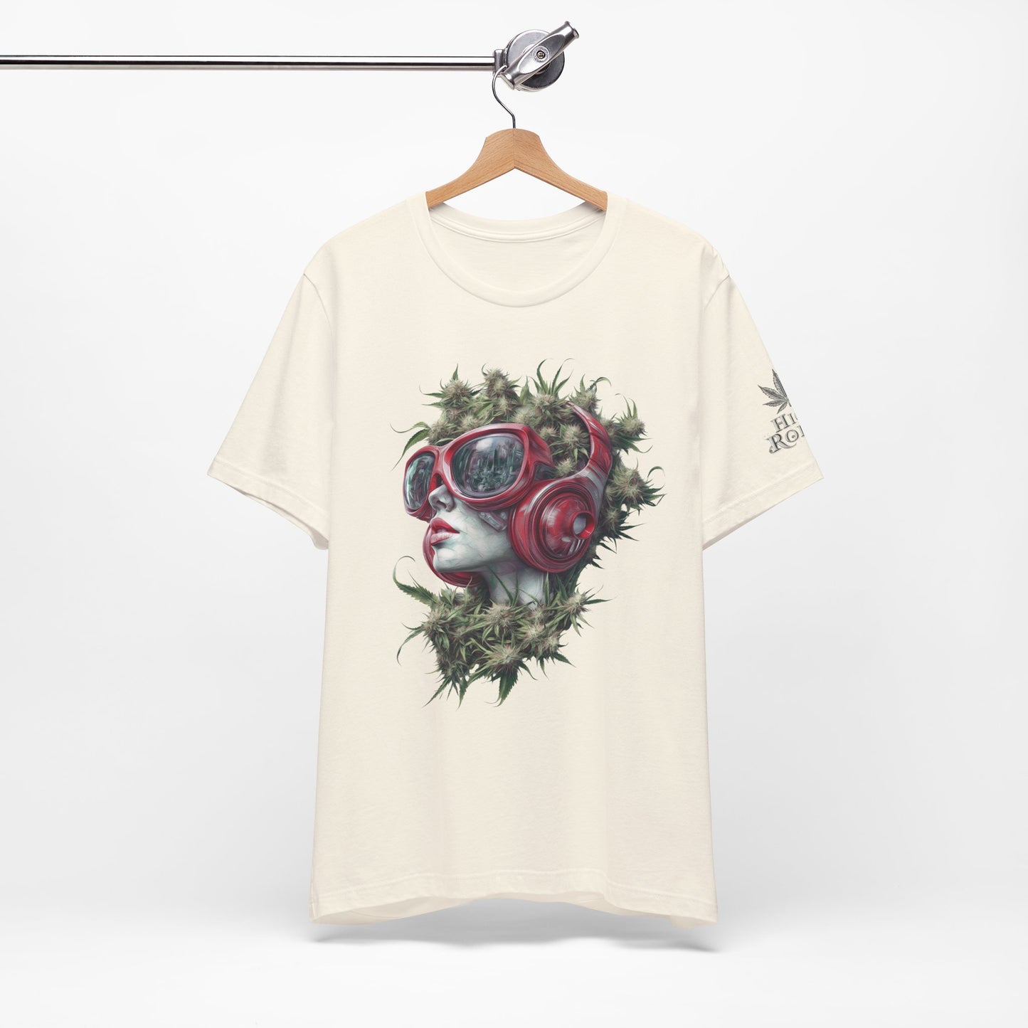 Vibes & Vision Tee - Premium Airlume Cotton Cannabis Culture Surreal Music Art