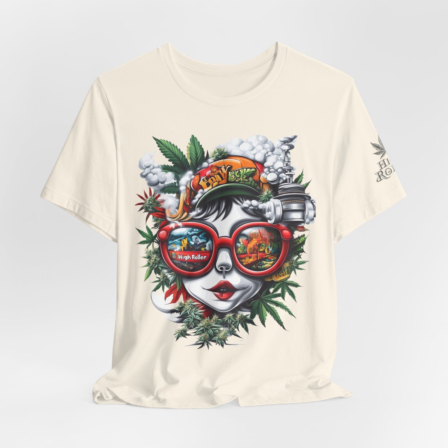 Vision Quest T-Shirt - Premium Airlume Cotton Cannabis Goddess Psychedelic Art Tee