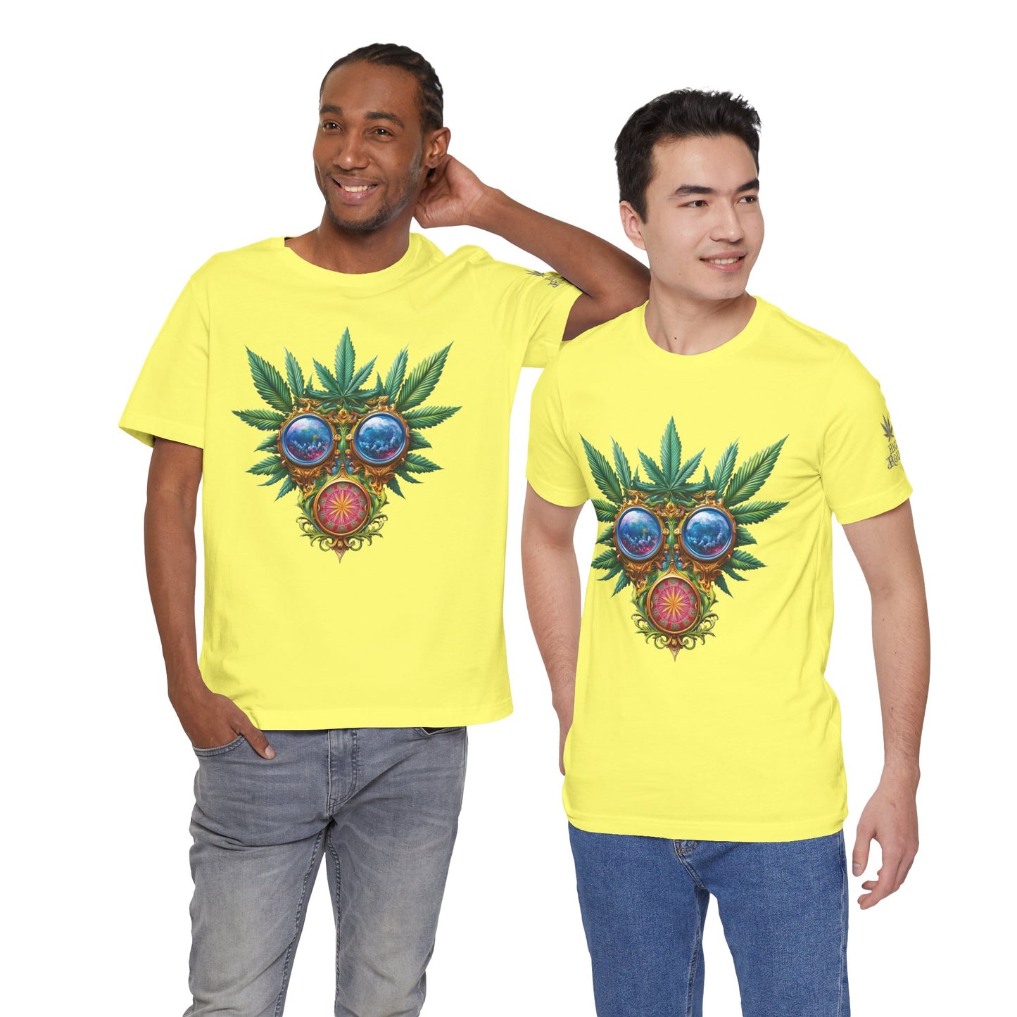Third Eye Vision T-Shirt - Premium Airlume Cotton Cannabis Kaleidoscope Art Tee