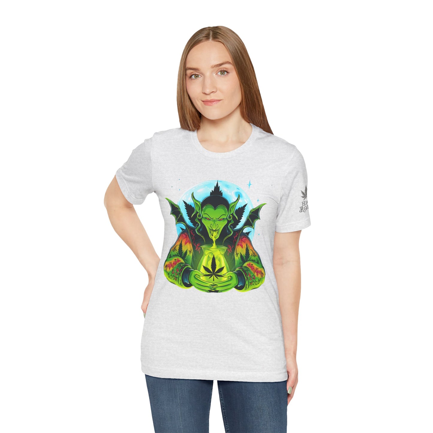 Mystic Dragon Guardian Cannabis Meditation T-Shirt - Premium Psychedelic 420 Apparel