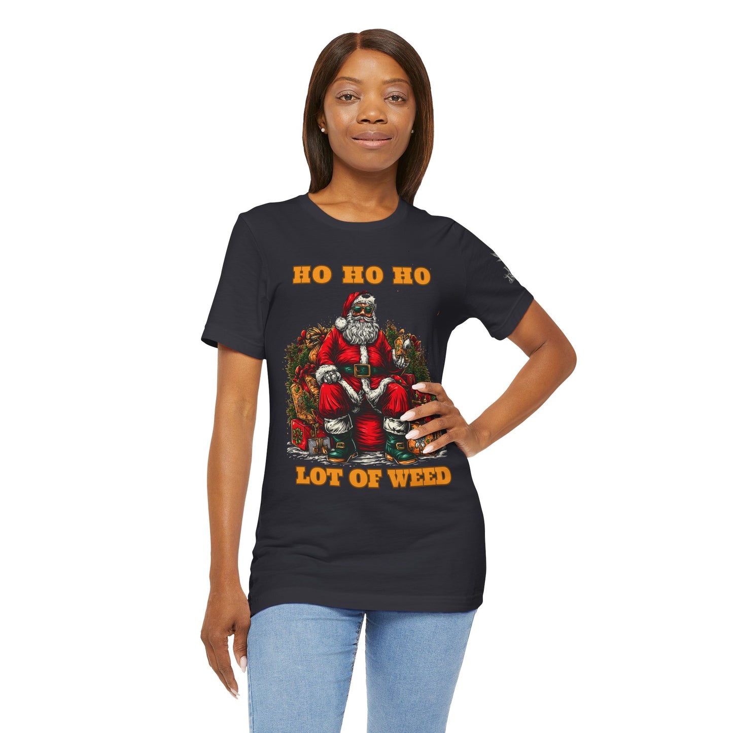 Ho Ho Ho Lot Of Weed Premium Cannabis Christmas T-Shirt