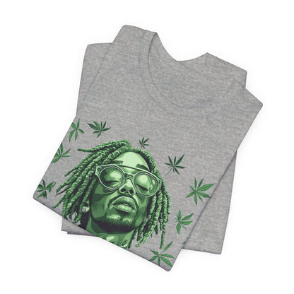 Elevated Vision Green Dream Tee - Premium Airlume Cotton Cannabis Culture Art