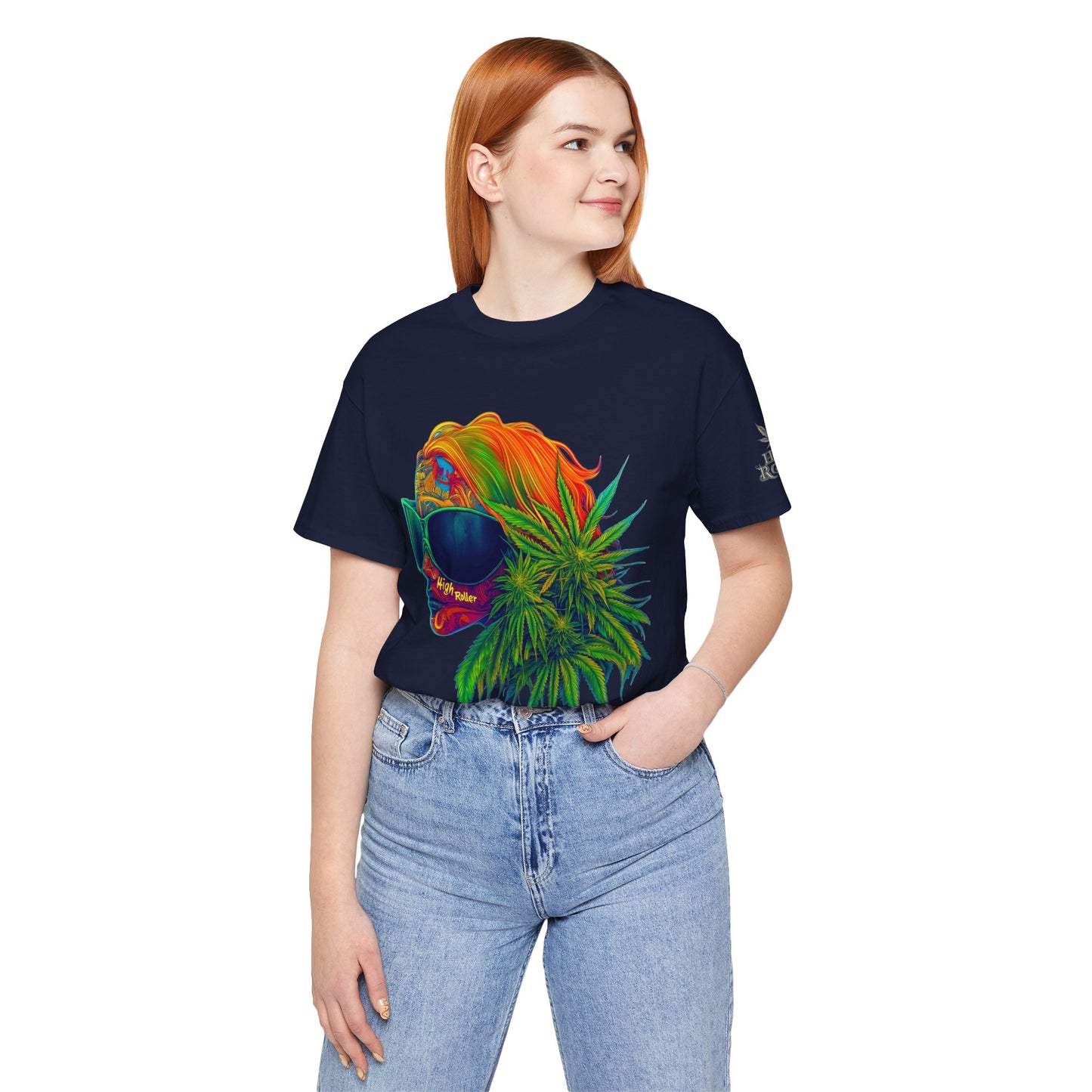 Neon Dreams Tee - Premium Airlume Cotton Cannabis Culture Psychedelic Profile Art