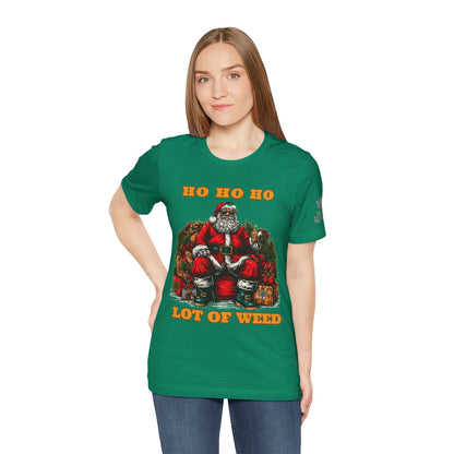 Ho Ho Ho Lot Of Weed Premium Cannabis Christmas T-Shirt