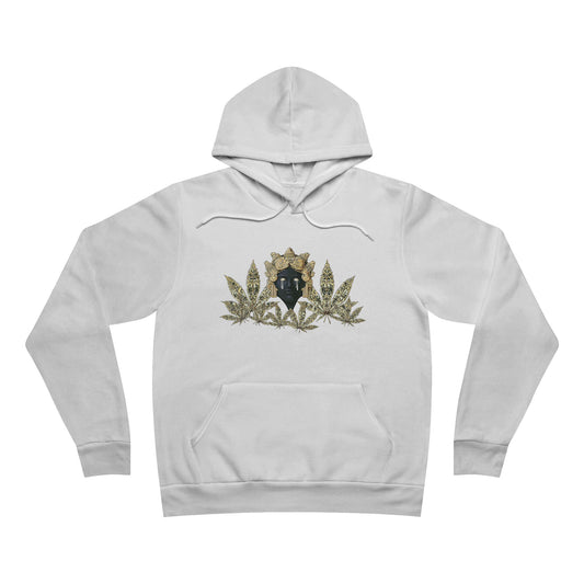 Royal Cannabis Crest 420 - Luxury Crown Shield Unisex Pullover Hoodie